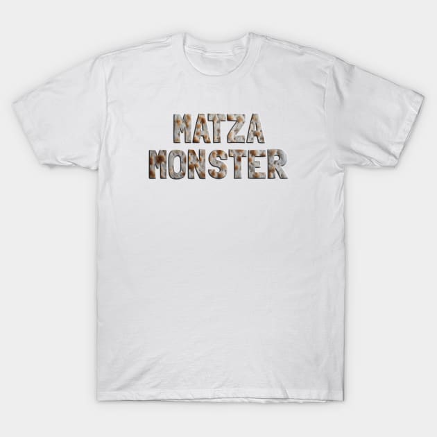 Matza Monster T-Shirt by cuteandgeeky